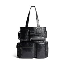 BALENCIAGA Superbusy 小款 Arena 小羊皮工裝口袋肩背包(灰綠色) 歷史價格詳細信息