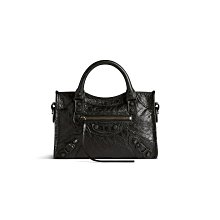 代購  BALENCIAGA mini city 黑色 金釦 小羊皮 機車包 歷史價格詳細信息