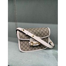 GUCCI Horsebit 1955 GG Supreme帆布手機斜背包(白色) 625615 92TCG 9761 歷史價格詳細信息