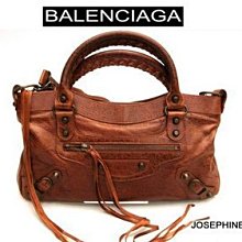 喬瑟芬【BALENCIAGA】賠售清倉起標95~銀釦核果仁PRALINE*2577GIANT DAY*173081側肩包 歷史價格詳細信息