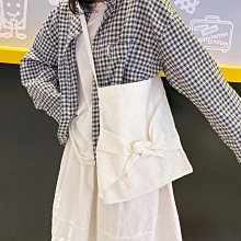 下殺-UI2529~日系小清新蝴蝶結簡約文藝學生帆布袋森系少女純色百搭單肩包收納包休閒包外出包旅行包 歷史價格詳細信息