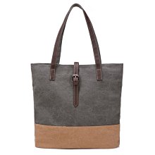 帆布純色拼接手提包 提袋多口袋實用帆布包 包包 帆布斜背包  托特包 帆布包 時尚手提包 外出小包 文青風 現貨-時尚箱包 歷史價格詳細信息