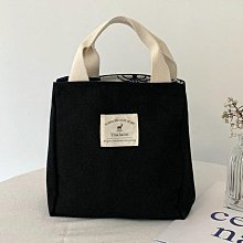 日式飯盒袋上班族簡約帆布手提袋女手拎便當袋男手提包午餐袋大號_佳美優品 歷史價格詳細信息