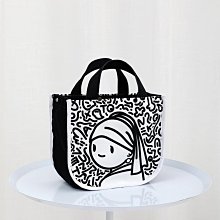 尼睿x小團子愛吃菜 新款原創休閑印花手提帆布包可愛百搭手拎包女_佳美優品 歷史價格詳細信息