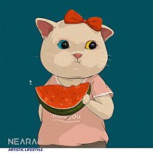 尼睿x小團子愛吃菜 新款原創休閑印花手提帆布包可愛百搭手拎包女_佳美優品 歷史價格詳細信息