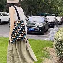 楓外原創手工製作加厚大容量帆布包單肩包牛皮搭扣大氣時尚女包包 歷史價格詳細信息