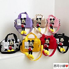 新款米奇帆布旅行包手提收納包韓版卡通短途旅行袋女大容量健身包 歷史價格詳細信息