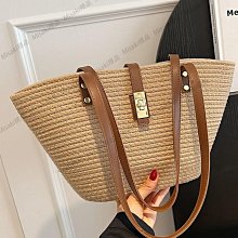 簡約 大容量 草編包 內裡壓花 磁釦開口 多功能 沙灘包 海灘包 海邊包 編織包 單肩包 渡假 旅行 禮物 歷史價格詳細信息