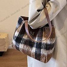 法國復古時尚腋下大容量包包女2023新款秋冬撞色毛呢托特包單肩包【Misaki精品】 價格比較,價格查詢,歷史價格詳細信息