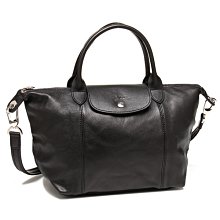 LONGCHAMP小羊皮 Le Pliage Cuir S款 手拿包 化妝包 海軍藍 真皮 背包 法國製 歷史價格詳細信息