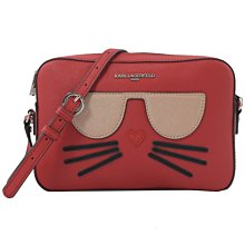 KARL LAGERFELD 卡爾 老佛爺貓咪大公仔印花長圍巾.黑 歷史價格詳細信息