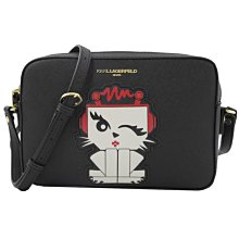 KARL LAGERFELD 卡爾 老佛爺貓咪大公仔印花長圍巾.黑 歷史價格詳細信息