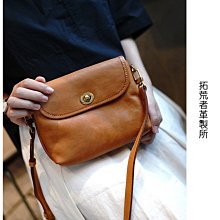 拓荒者革制所。小眾設計頭層牛皮單肩背包簡約托特包真皮百搭大容量單肩腋下包女 歷史價格詳細信息