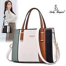 袋鼠包包女高級感2022中年手提包包女新款媽媽包百搭真牛皮斜挎包 歷史價格詳細信息