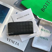BOTTEGA VENETA 593217 編織小牛皮拉鍊長夾.灰 歷史價格詳細信息
