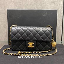 CHANEL 香奈兒 經典MINI COCO HANDLE 菱格V字縫線粒紋小牛皮兩用包(黑) 歷史價格詳細信息