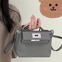 牛皮凱莉包腋下包女2023新款高級感復古手拿包百搭單肩斜挎法棍包 歷史價格詳細信息