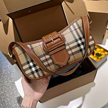 BURBERRY 巴寶莉 專櫃經典款Horseferry 經典格紋帆布Pocket手提/斜背包(迷你款) 歷史價格詳細信息