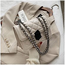 【熱賣精選】1208 FJN 時尚格子質感毛絨小方包潮流手提皮帶裝飾包包女包單肩斜挎包 歷史價格詳細信息