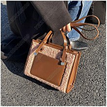 【熱賣精選】1208 FJN 時尚格子質感毛絨小方包潮流手提皮帶裝飾包包女包單肩斜挎包 歷史價格詳細信息