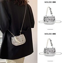 銀色包包 高級感迷你小包包女2024新款潮夏季單肩斜挎包流行百搭手提小方包-李李 韓國女裝 歷史價格詳細信息