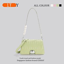 小眾質感腋下包包女夏2022新款潮時尚鏈條包小方包百搭ins斜挎包 歷史價格詳細信息