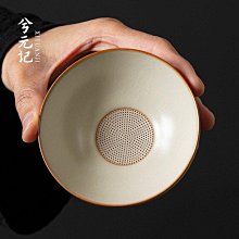 米黃汝窯金魚蛋杯陶瓷茶杯開片可養主人杯中式功夫茶具品茗杯單杯茶杯 蓋碗 單人杯 品茗杯 歷史價格詳細信息