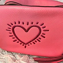 COACH 流星緹花LOGO防刮心型雙層拉鍊手提/斜背二用包-米色 歷史價格詳細信息