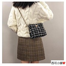 撞色毛呢手提小包包女2023新款秋冬時尚百搭枕頭包高級質感單肩包 歷史價格詳細信息