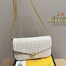 『瑤瑤代購』FENDI手提包 最新款 頂級貨 原單大牌 時尚百搭丹寧牛仔老花老花腋下包單肩斜挎包42HJ920 歷史價格詳細信息