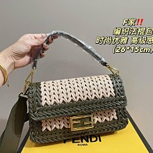 『瑤瑤代購』FENDI手提包 最新款 頂級貨 原單大牌 時尚百搭丹寧牛仔老花老花腋下包單肩斜挎包42HJ920 歷史價格詳細信息