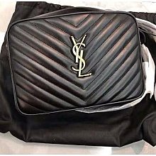 【YSL】小牛皮翻蓋NIKI包/郵差包/大款_32CM_展示品(黑色) 歷史價格詳細信息