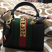 二手 GUCCI Mini GG Marmont 皮革 迷你 小款 肩背包 黑 446744 22公分 歷史價格詳細信息
