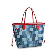 【NEVERFULL BANDOULIERE INSIDE OUT中號手袋】老花/玫紅老花/黃 老花/紅  13753 老花/藍 (雙面) 模特圖 歷史價格詳細信息