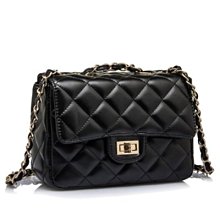 女生包包 菱格繡線純色女包 2022秋季新款韓系時尚簡約單肩斜挎錬條小方包 斜背包 肩背包 歷史價格詳細信息