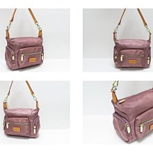 **Bonnie** 微光澤蝴蝶印花 尼龍 防潑水 多隔層 斜背包＋歐洲植鞣牛皮 歷史價格詳細信息