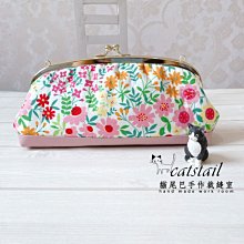 catstail貓尾巴手作裁縫室~溫暖手作可愛藍底橘紅圈圈拉鍊立體零錢包 歷史價格詳細信息