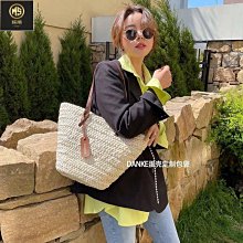 包包 編織包 韓國編織包 夏日必備編織包 時尚草編包單肩包水桶包手提包 大容量編織托特包肩背包 歷史價格詳細信息