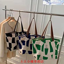 帆布包包女大容量2022新款小眾撞色單肩包質感夏季上課通勤托特包 歷史價格詳細信息