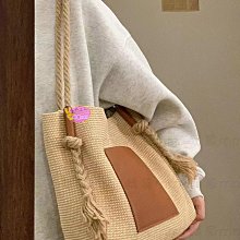 小眾新款草編包夏季單肩斜挎手提沙灘包廠家直購大容量購物帆布包 歷史價格詳細信息