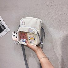 新款 可愛日系帆布包包 小清新斜背包女 韓版ins百搭學生斜背包 歷史價格詳細信息