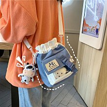 新款 可愛日系帆布包包 小清新斜背包女 韓版ins百搭學生斜背包 歷史價格詳細信息