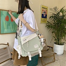 斜挎包女大學生上課包包大容量ins潮牌郵差包斜跨揹包男士單肩包 歷史價格詳細信息