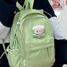 純色簡約小清新雙肩包2023新款輕便學生背包休閑時尚百搭手提包包 歷史價格詳細信息