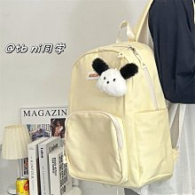 森系百搭純色小書女韓版原宿風ins初中生高中大學生揹雙肩 歷史價格詳細信息