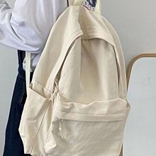 無印純色書包女ins大學生ins揹包大容量高中初中生百搭雙肩包女潮 歷史價格詳細信息
