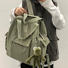 書包女初中生復古帆布雙肩包男生中學生百搭古著感小學生旅行揹包 歷史價格詳細信息
