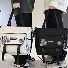大容量帆布包女初中生小學生補課上學雙肩斜跨書包韓版單肩手提袋 歷史價格詳細信息