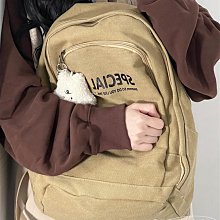 純色帆布雙肩包女中學生書包韓版潮小清新學院風背包男時尚旅行包 歷史價格詳細信息