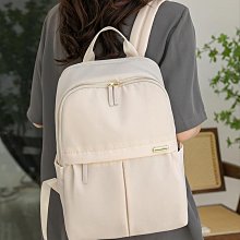新款帆布書包女初中生大容量簡約高中生背包潮流綠色雙肩包大學生 歷史價格詳細信息